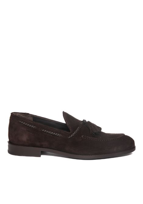 dark brown suede loafer JEROLD WILTON | 1161LIGHT-MOKA